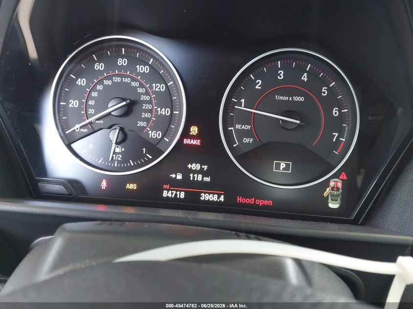 2017 BMW 2er VIN WBA2K9C56HV647061 IAAI salvage auction — FRONT END, Salvage (California), sold $3,150 on 2026-07-28 (photo 7)