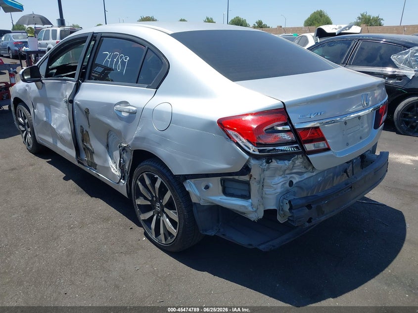 2014 Honda Civic VIN 19XFB2F90EE235079 IAAI salvage auction — LEFT SIDE, Salvage Title, sold $1,700 on 2026-07-30 (photo 3)