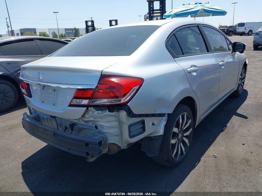 2014 Honda Civic VIN 19XFB2F90EE235079 IAAI salvage auction — LEFT SIDE, Salvage Title, sold $1,700 on 2026-07-30 (photo 4)