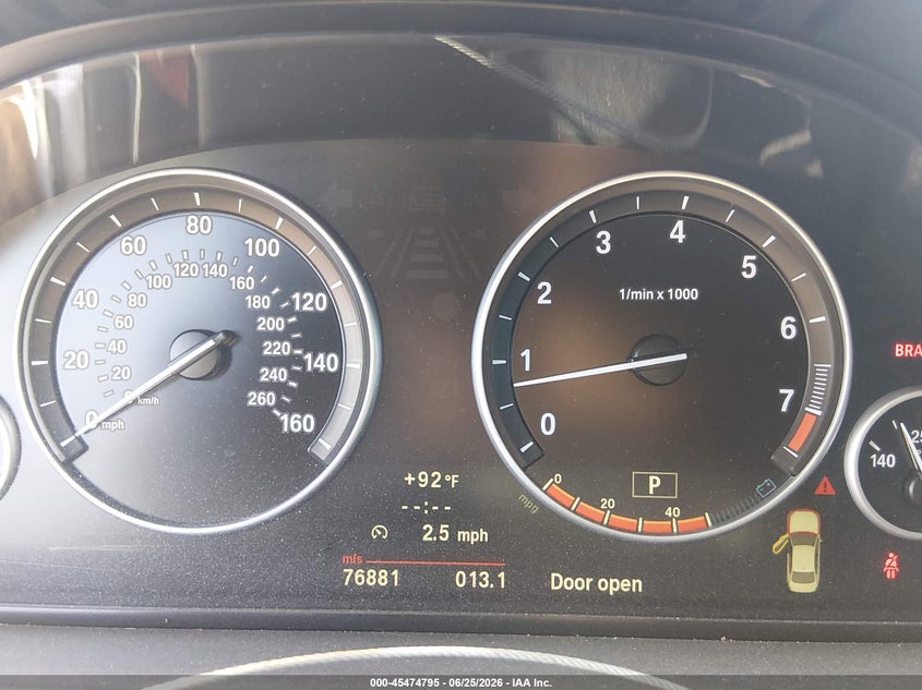 2011 BMW 5 series VIN WBAFU9C53BC784599 IAAI salvage auction — FRONT END, Salvage (Nevada), sold $1,750 on 2026-07-24 (photo 7)