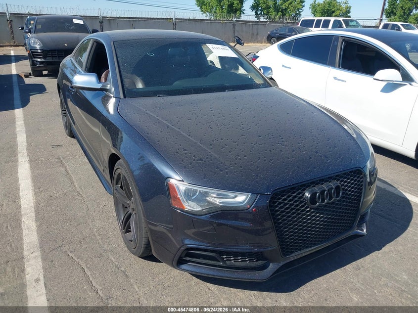 2014 Audi S5 VIN WAUVGAFR0EA020051 IAAI salvage auction — FRONT END, Clear-Dealer Only (Montana), sold $3,900 on 2026-07-08 (photo 1)
