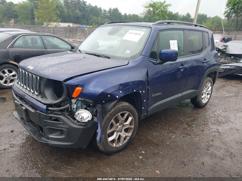 2017 Jeep Renegade VIN ZACCJBBB4HPG10381 IAAI salvage auction — LEFT FRONT, Salvage (Massachusetts), sold $375 on 2026-08-21 (photo 2)