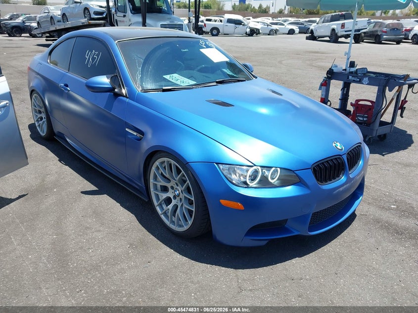 2013 BMW M3 VIN WBSKG9C50DJ594081 IAAI salvage auction — ENGINE DAMAGE, Salvage Certificate (California), sold $13,100 on 2026-07-24 (photo 1)
