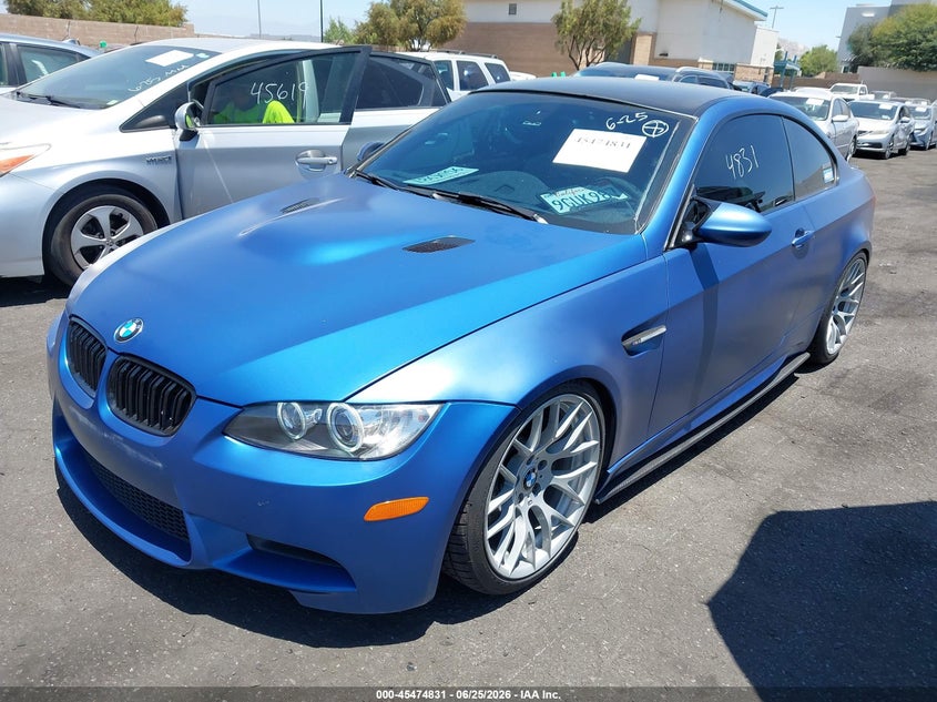 2013 BMW M3 VIN WBSKG9C50DJ594081 IAAI salvage auction — ENGINE DAMAGE, Salvage Certificate (California), sold $13,100 on 2026-07-24 (photo 2)