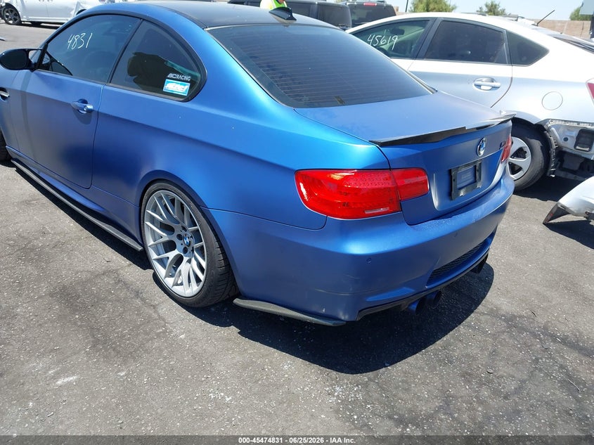 2013 BMW M3 VIN WBSKG9C50DJ594081 IAAI salvage auction — ENGINE DAMAGE, Salvage Certificate (California), sold $13,100 on 2026-07-24 (photo 3)