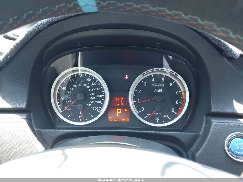 2013 BMW M3 VIN WBSKG9C50DJ594081 IAAI salvage auction — ENGINE DAMAGE, Salvage Certificate (California), sold $13,100 on 2026-07-24 (photo 7)