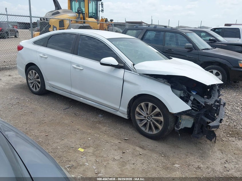 2017 Hyundai Sonata VIN 5NPE34AFXHH582890 IAAI salvage auction — FRONT END, Original (Texas), sold $675 on 2026-07-22 (photo 1)