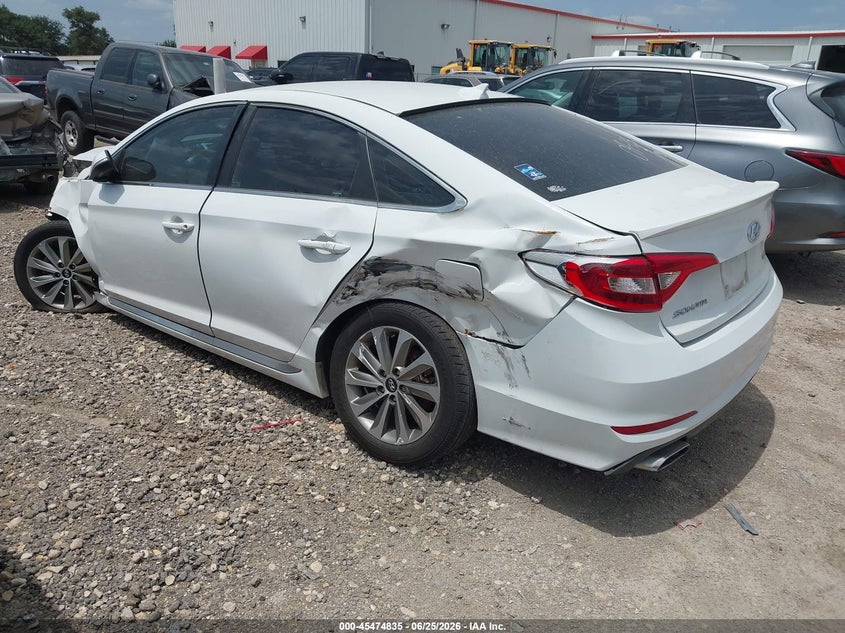 2017 Hyundai Sonata VIN 5NPE34AFXHH582890 IAAI salvage auction — FRONT END, Original (Texas), sold $675 on 2026-07-22 (photo 3)