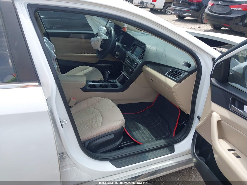 2017 Hyundai Sonata VIN 5NPE34AFXHH582890 IAAI salvage auction — FRONT END, Original (Texas), sold $675 on 2026-07-22 (photo 5)