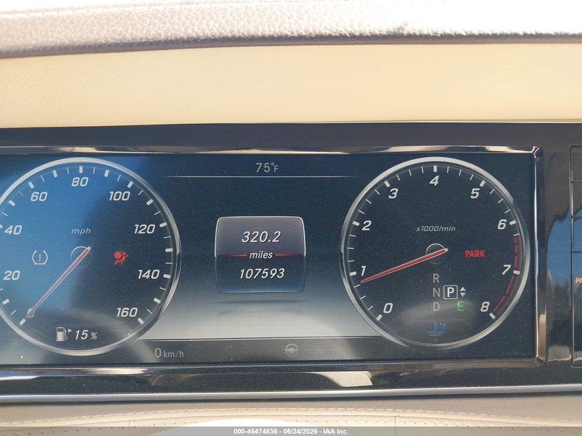 2015 Mercedes-benz S-klasse VIN WDDUG8CB2FA147082 IAAI salvage auction — FRONT END, Salvage (Montana), sold $6,100 on 2026-07-19 (photo 7)