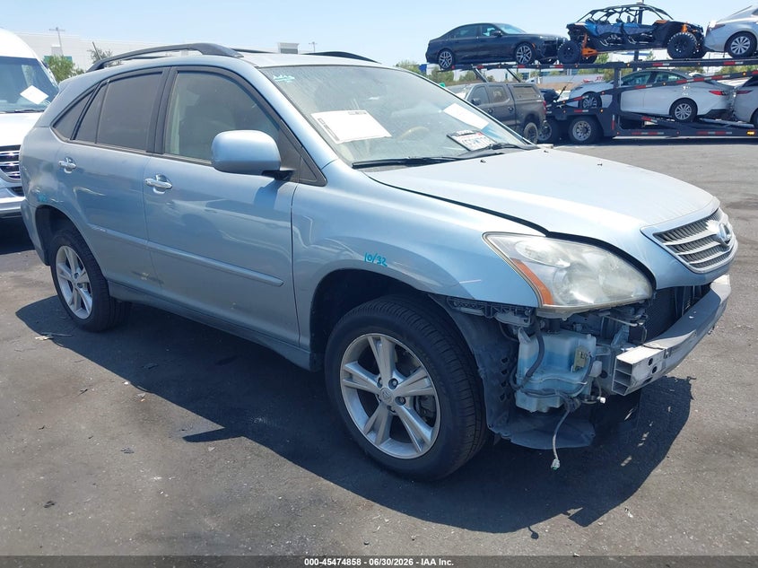 2008 Lexus Rx 400h VIN JTJHW31U582055755 IAAI salvage auction — FRONT END, Salvage Certificate (California), sold $1,100 on 2026-07-17 (photo 1)