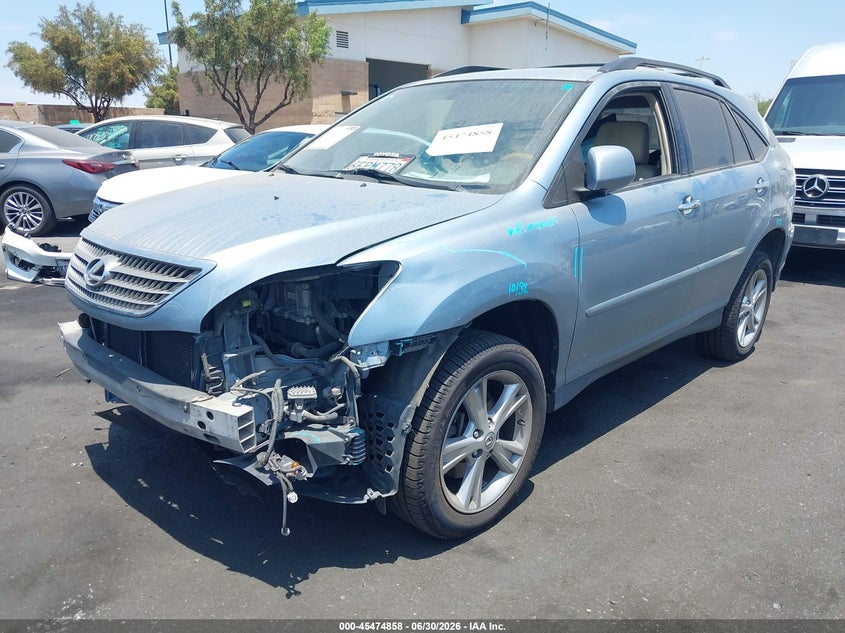 2008 Lexus Rx 400h VIN JTJHW31U582055755 IAAI salvage auction — FRONT END, Salvage Certificate (California), sold $1,100 on 2026-07-17 (photo 2)
