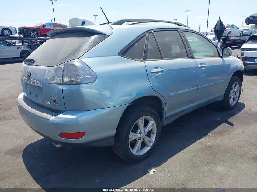 2008 Lexus Rx 400h VIN JTJHW31U582055755 IAAI salvage auction — FRONT END, Salvage Certificate (California), sold $1,100 on 2026-07-17 (photo 4)