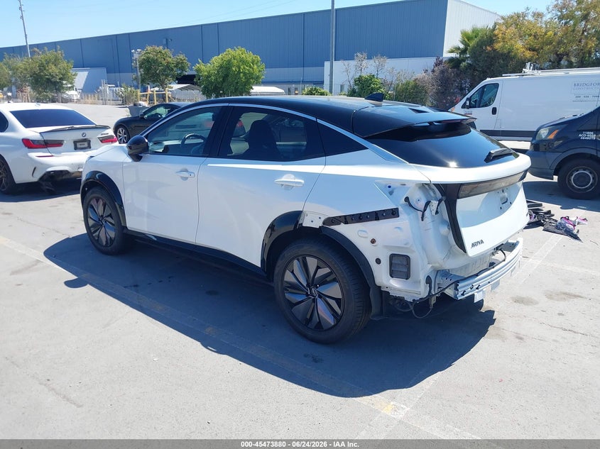 2025 Nissan Ariya VIN JN8BF0BE1SM462308 IAAI salvage auction — SIDE, Salvage (California), sold $10,500 on 2026-08-16 (photo 3)
