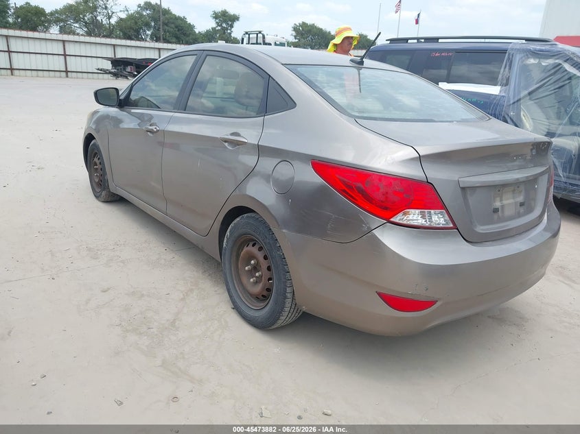 2013 Hyundai Accent VIN KMHCT4AE5DU347081 IAAI salvage auction — NORMAL WEAR, Original (Texas), sold $725 on 2026-07-07 (photo 3)
