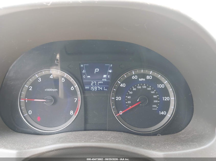 2013 Hyundai Accent VIN KMHCT4AE5DU347081 IAAI salvage auction — NORMAL WEAR, Original (Texas), sold $725 on 2026-07-07 (photo 7)