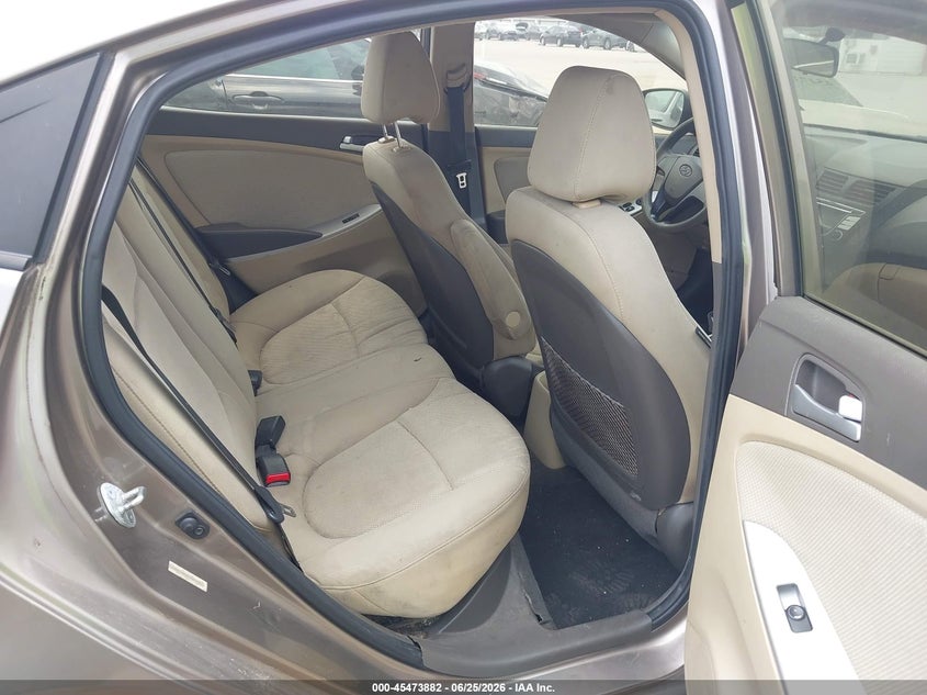 2013 Hyundai Accent VIN KMHCT4AE5DU347081 IAAI salvage auction — NORMAL WEAR, Original (Texas), sold $725 on 2026-07-07 (photo 8)