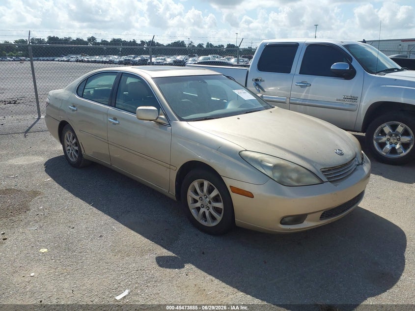 2004 Lexus Es 330 VIN JTHBA30G245032797 IAAI salvage auction — NORMAL WEAR, Clear (Louisiana), sold $425 on 2026-07-07 (photo 1)