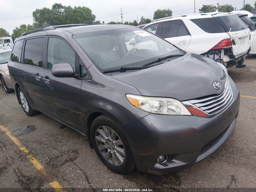 2012 Toyota Sienna VIN 5TDDK3DC8CS030771 IAAI salvage auction — HAIL, Clear (Colorado), sold $1,050 on 2026-07-28 (photo 1)