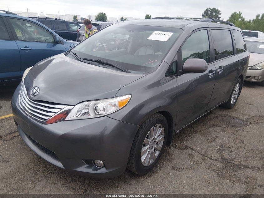 2012 Toyota Sienna VIN 5TDDK3DC8CS030771 IAAI salvage auction — HAIL, Clear (Colorado), sold $1,050 on 2026-07-28 (photo 2)