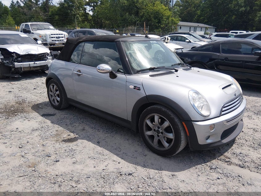 2008 Mini Cooper VIN WMWRH33588TU80725 IAAI salvage auction — NORMAL WEAR, Clear (South Carolina), sold $475 on 2026-07-07 (photo 1)