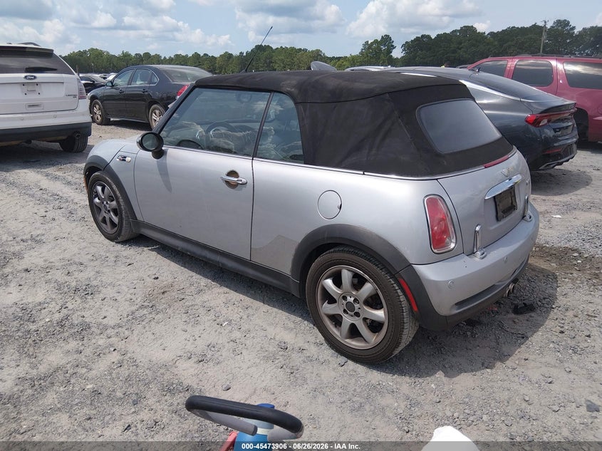 2008 Mini Cooper VIN WMWRH33588TU80725 IAAI salvage auction — NORMAL WEAR, Clear (South Carolina), sold $475 on 2026-07-07 (photo 3)