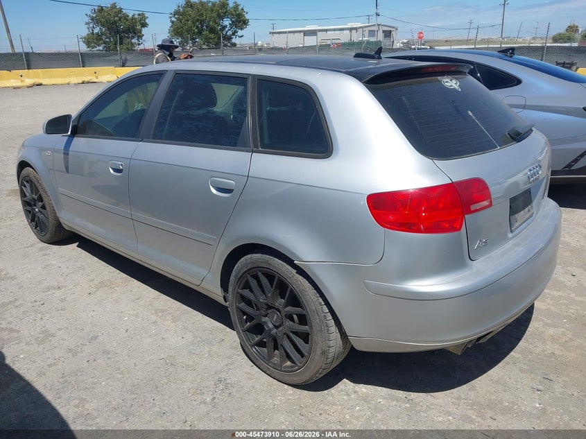 2006 Audi A3 VIN WAUMF78P96A006230 IAAI salvage auction — NORMAL WEAR, Clear - Dealer Only (California), sold $325 on 2026-07-09 (photo 3)