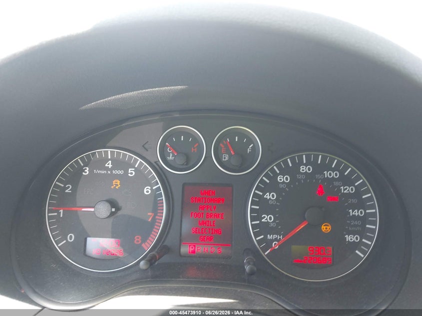 2006 Audi A3 VIN WAUMF78P96A006230 IAAI salvage auction — NORMAL WEAR, Clear - Dealer Only (California), sold $325 on 2026-07-09 (photo 7)