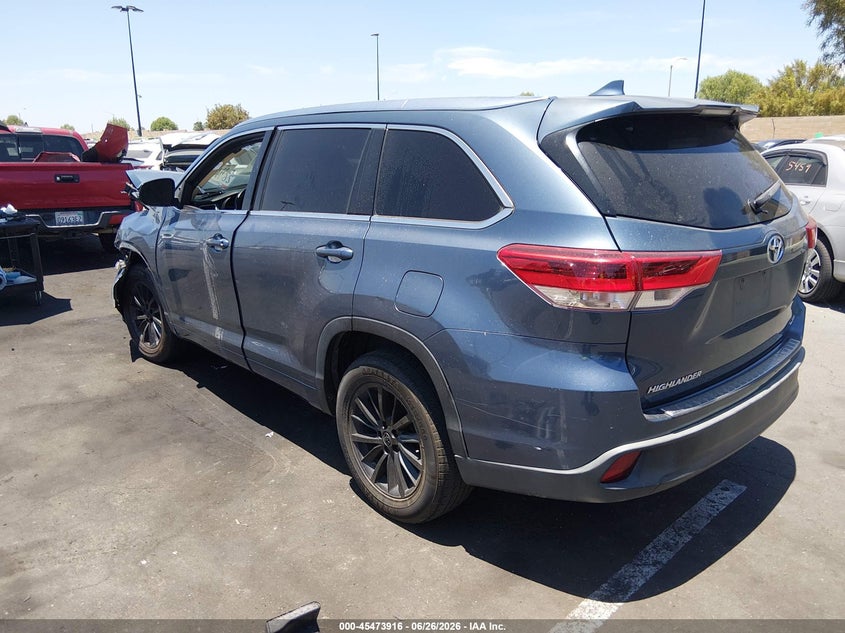 2017 Toyota Highlander VIN 5TDKZRFH4HS522526 IAAI salvage auction — FRONT END, Salvage Title, sold $4,100 on 2026-07-31 (photo 3)