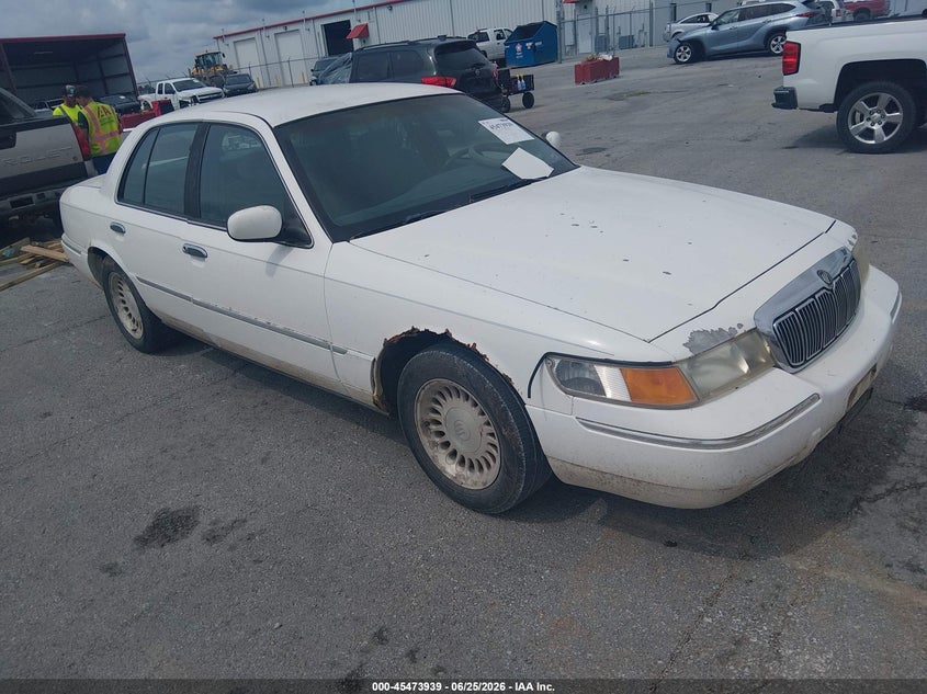 1998 Mercury Grand marquis VIN 2MEFM75W1WX677359 IAAI salvage auction — NORMAL WEAR, Clear (Missouri), sold $375 on 2026-07-09 (photo 1)