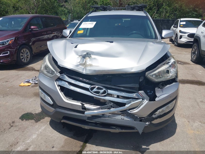 2013 Hyundai Santa fe VIN 5XYZUDLA3DG051936 IAAI salvage auction — FRONT END, Salvage (Kansas), sold $725 on 2026-07-31 (photo 6)