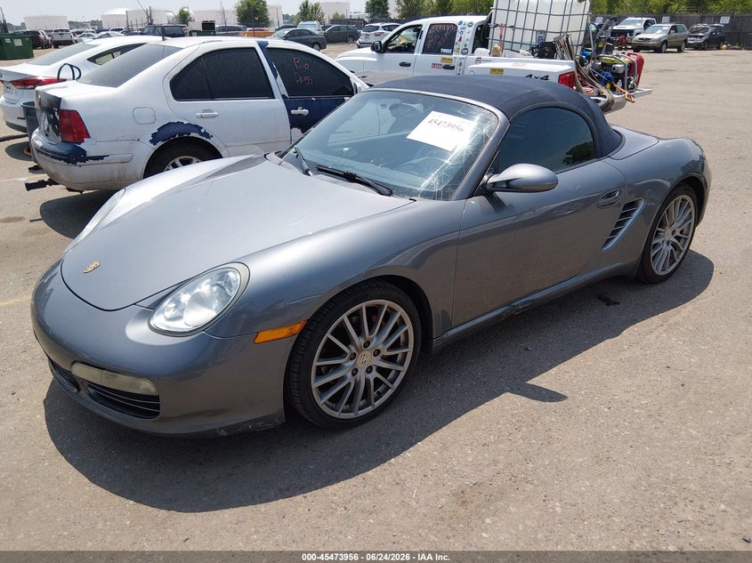 2005 Porsche Boxster VIN WP0CB29845U731512 IAAI salvage auction — SIDE, Salvage (Colorado), sold $3,300 on 2026-08-12 (photo 2)
