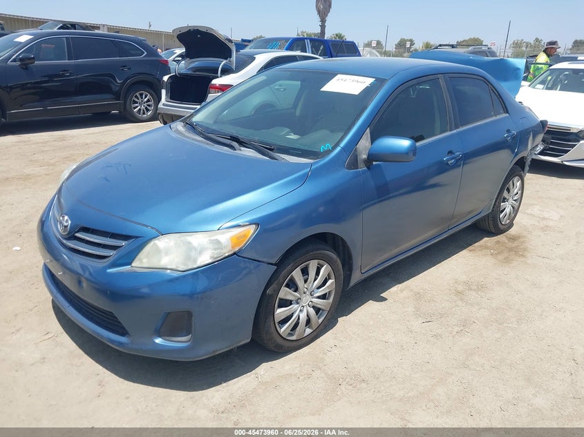 2013 Toyota Corolla VIN 5YFBU4EE4DP181169 IAAI salvage auction — REAR END, Salvage (California), sold $1,525 on 2026-07-29 (photo 2)