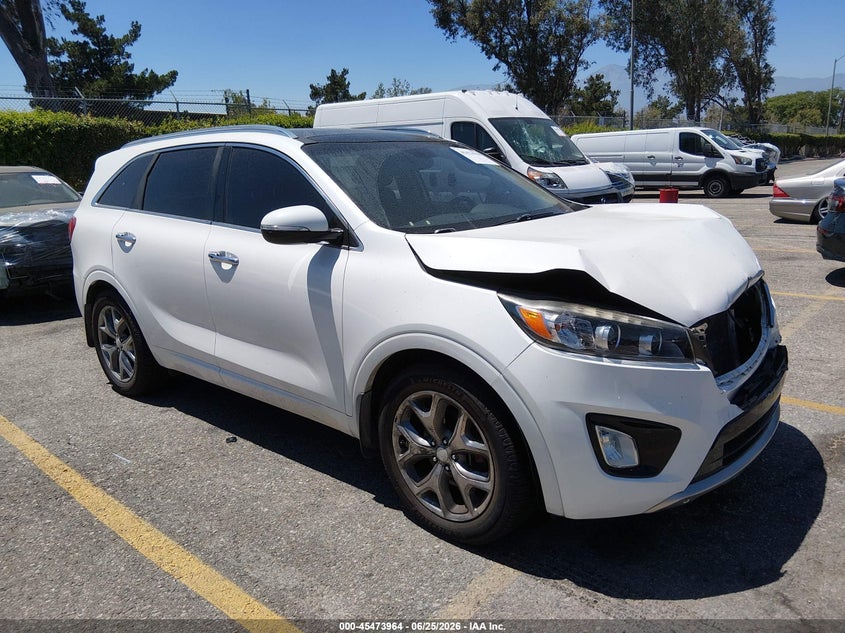 2016 Kia Sorento VIN 5XYPK4A58GG117243 IAAI salvage auction — FRONT END, Salvage (California), sold $3,250 on 2026-07-21 (photo 1)
