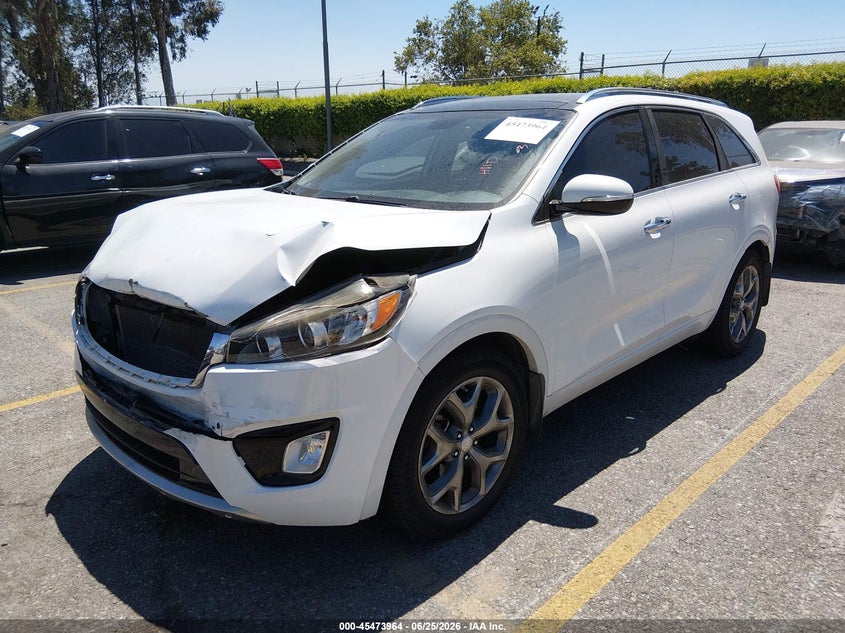 2016 Kia Sorento VIN 5XYPK4A58GG117243 IAAI salvage auction — FRONT END, Salvage (California), sold $3,250 on 2026-07-21 (photo 2)