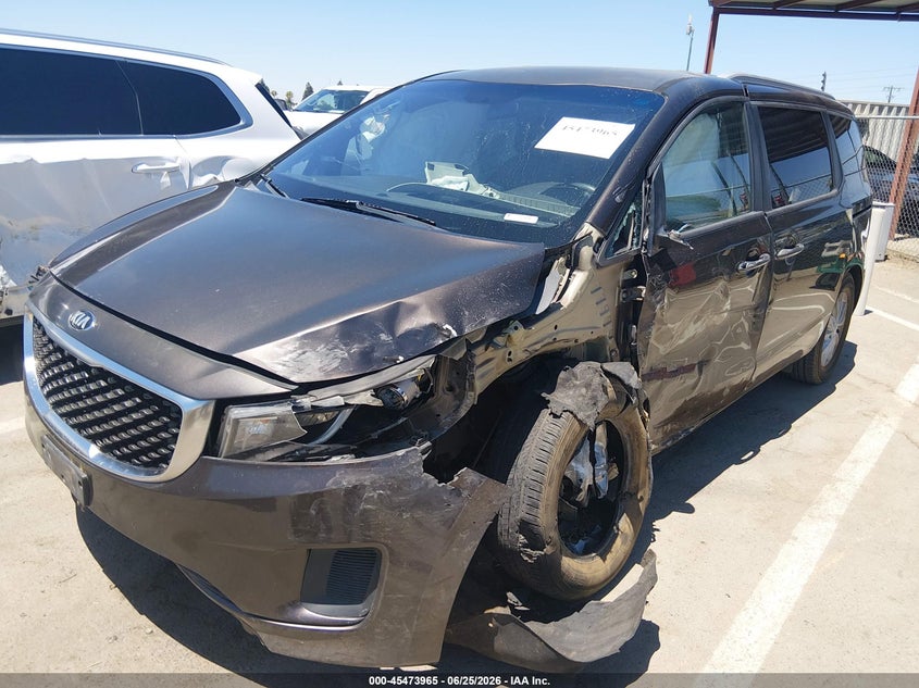 2016 Kia SEDONA VIN KNDMB5C11G6125996 IAAI salvage auction — ALL OVER, Salvage (California), sold $1,025 on 2026-07-07 (photo 2)