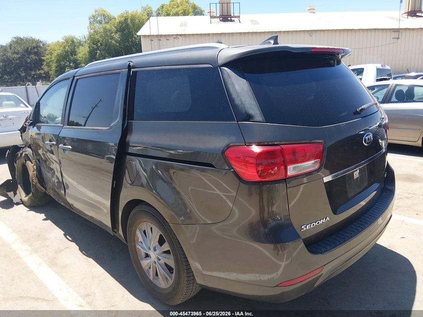 2016 Kia SEDONA VIN KNDMB5C11G6125996 IAAI salvage auction — ALL OVER, Salvage (California), sold $1,025 on 2026-07-07 (photo 3)
