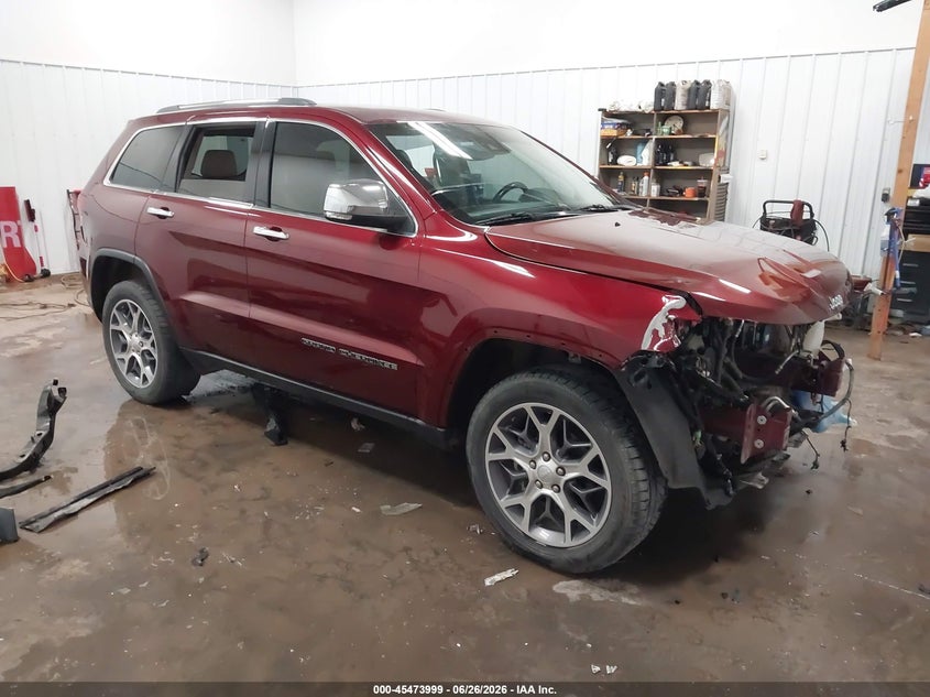 2020 Jeep Grand cherokee VIN 1C4RJFBG8LC398899 IAAI salvage auction — FRONT END, Regular (South Dakota), sold $4,400 on 2026-07-31 (photo 1)