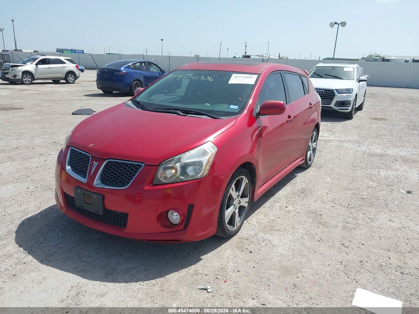 2009 Pontiac Vibe VIN 5Y2SR67009Z442812 IAAI salvage auction — HAIL, Original (Texas), sold $875 on 2026-07-22 (photo 2)