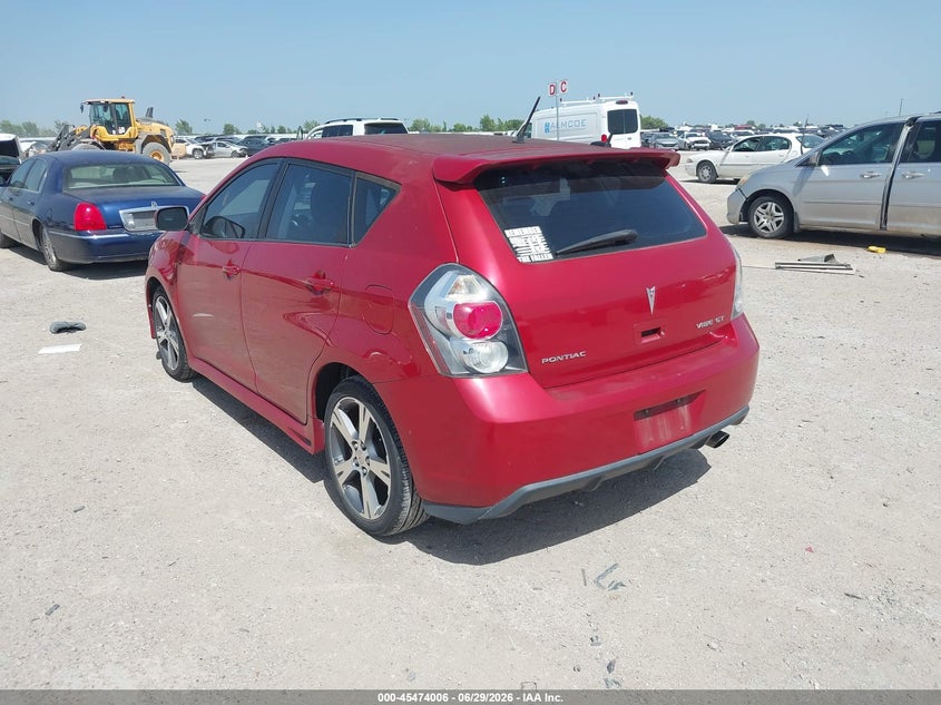2009 Pontiac Vibe VIN 5Y2SR67009Z442812 IAAI salvage auction — HAIL, Original (Texas), sold $875 on 2026-07-22 (photo 3)
