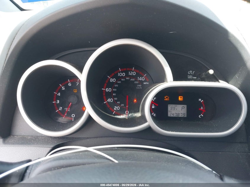 2009 Pontiac Vibe VIN 5Y2SR67009Z442812 IAAI salvage auction — HAIL, Original (Texas), sold $875 on 2026-07-22 (photo 7)