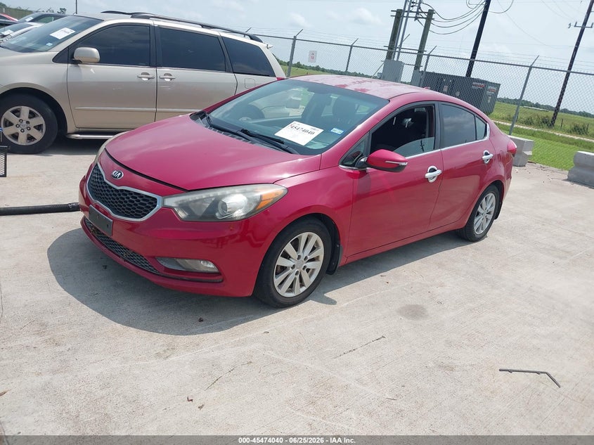 2015 Kia Forte VIN KNAFX4A82F5304862 IAAI salvage auction — WATER/FLOOD, Salvage (Texas), sold $400 on 2026-07-10 (photo 2)