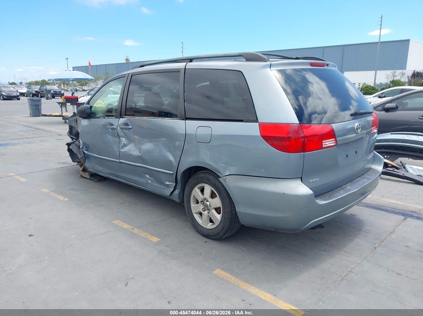 2004 Toyota Sienna VIN 5TDZA23C34S025757 IAAI salvage auction — LEFT SIDE, Salvage (California), sold $600 on 2026-07-13 (photo 3)