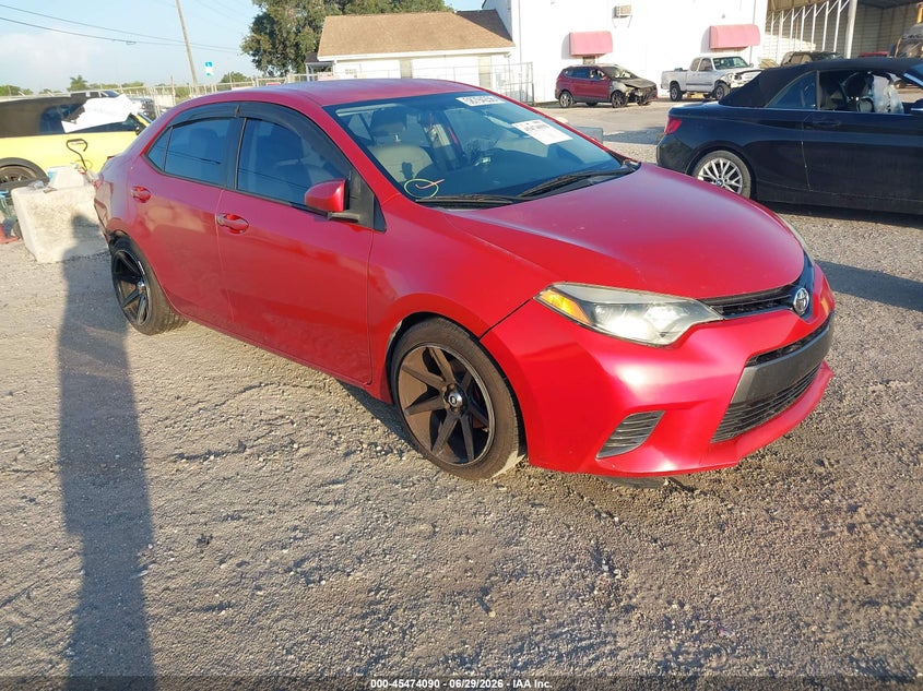 2016 Toyota Corolla VIN 5YFBURHE5GP377005 IAAI salvage auction — LEFT REAR, Rebuildable (Florida), sold $2,300 on 2026-07-28 (photo 1)