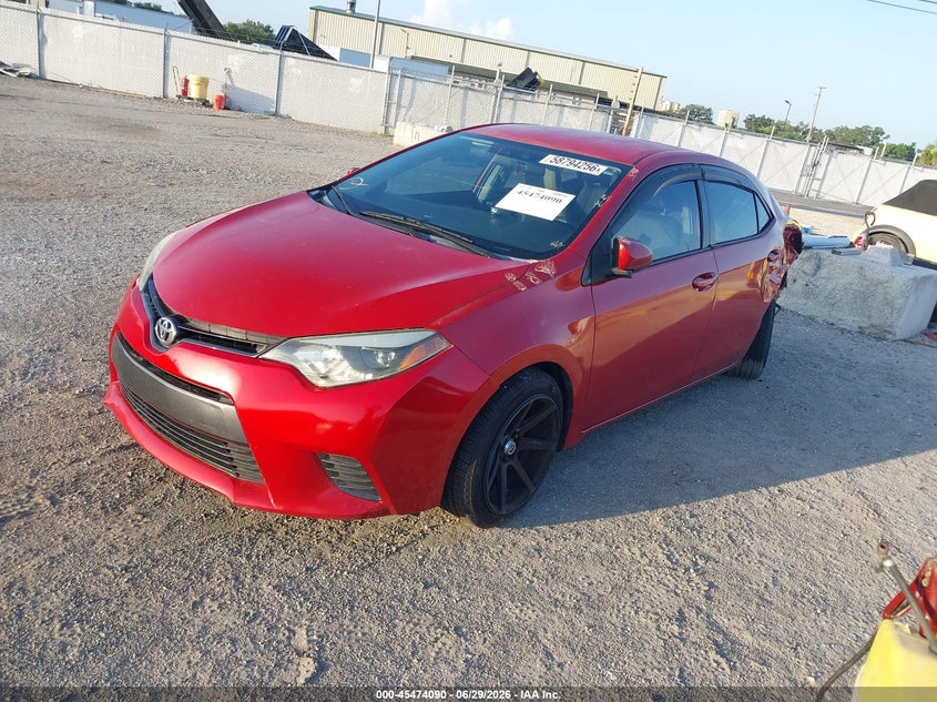 2016 Toyota Corolla VIN 5YFBURHE5GP377005 IAAI salvage auction — LEFT REAR, Rebuildable (Florida), sold $2,300 on 2026-07-28 (photo 2)