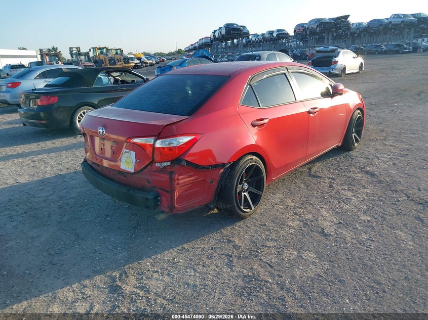 2016 Toyota Corolla VIN 5YFBURHE5GP377005 IAAI salvage auction — LEFT REAR, Rebuildable (Florida), sold $2,300 on 2026-07-28 (photo 4)
