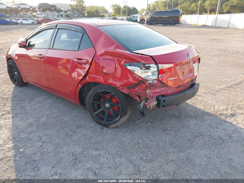 2016 Toyota Corolla VIN 5YFBURHE5GP377005 IAAI salvage auction — LEFT REAR, Rebuildable (Florida), sold $2,300 on 2026-07-28 (photo 6)
