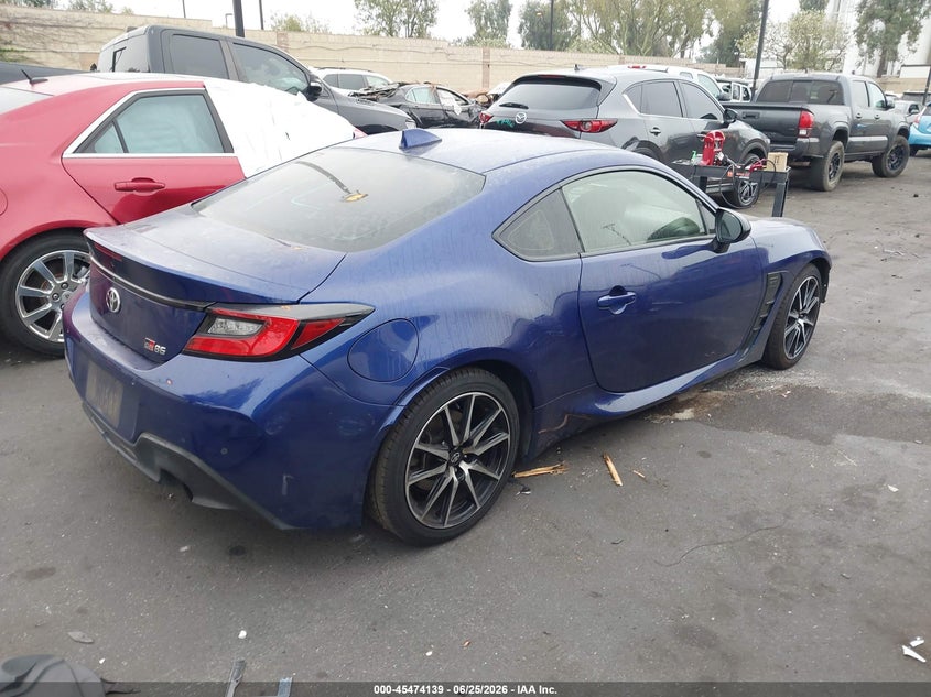 2023 Toyota Gr 86 VIN JF1ZNBC14P8753766 IAAI salvage auction — SIDE, Salvage Certificate (California), sold $4,650 on 2026-07-10 (photo 4)