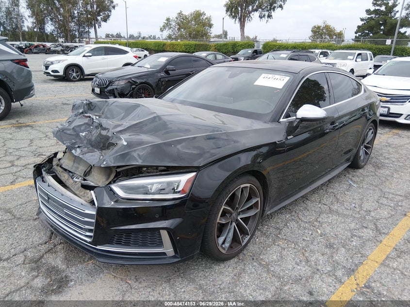 2019 Audi S5 VIN WAUB4CF58KA091014 IAAI salvage auction — FRONT END, Salvage (California), sold $625 on 2026-07-28 (photo 2)