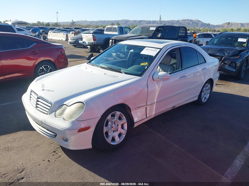 2005 Mercedes-benz C class VIN WDBRF61J45F571252 IAAI salvage auction — LEFT FRONT, Salvage (Arizona), sold $525 on 2026-07-28 (photo 2)